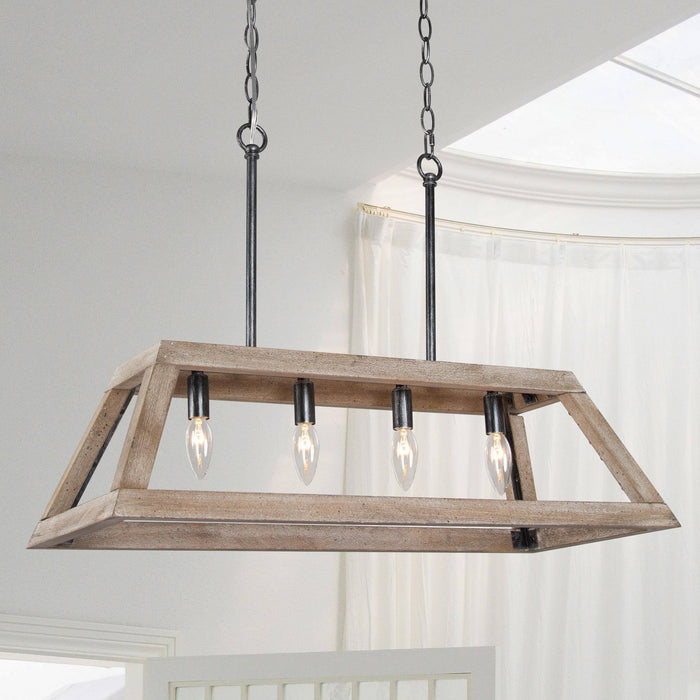 Tislin 4-Light Wood Island Light