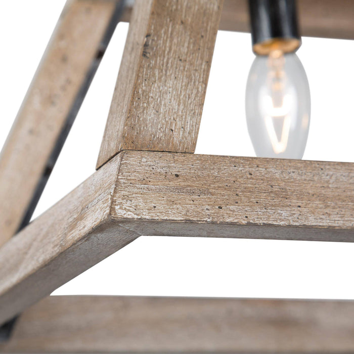 Tislin 4-Light Wood Island Light
