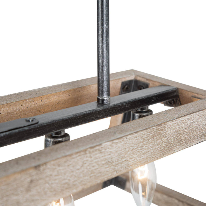 Tislin 4-Light Wood Island Light