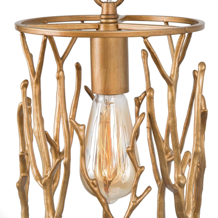 Jorvane 1-Light Gold Pendant Light