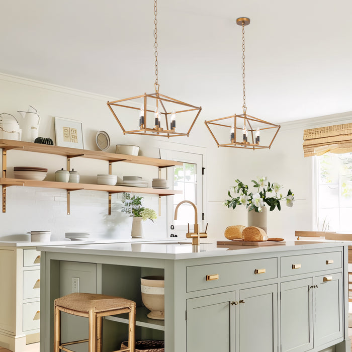 Lorina 6-Light Gold Island Lights