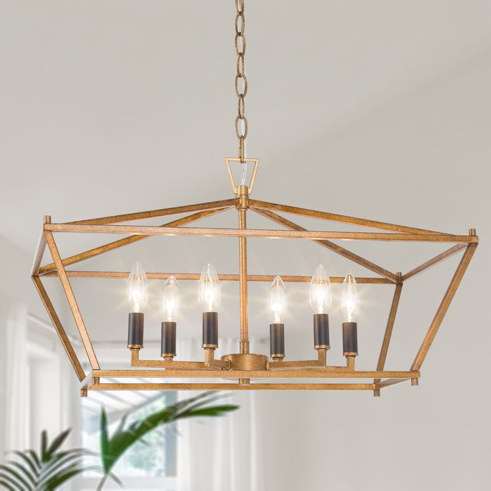 Lorina 6-Light Gold Island Lights