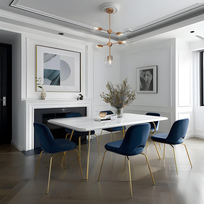 Peniva 5-Light Gold Chandeliers