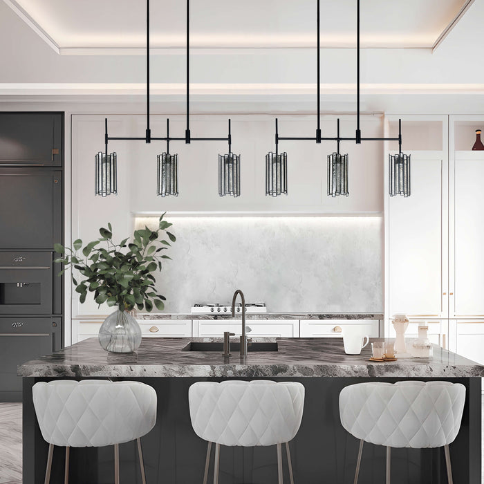 Hemaal 3-Light Black Island Lights