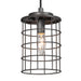 1-Light Cage Pendant Light - Belles Lighting