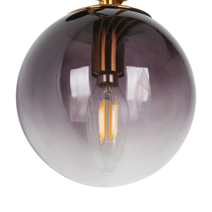 Unelefa 1-Light Black and Brass Wall Sconce