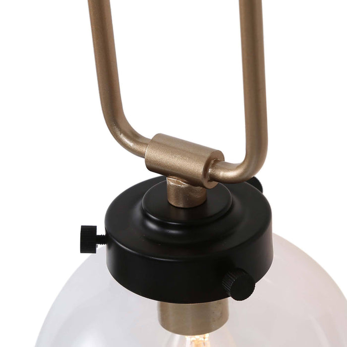 Unelefa 1-Light Black and Gold Wall Sconces