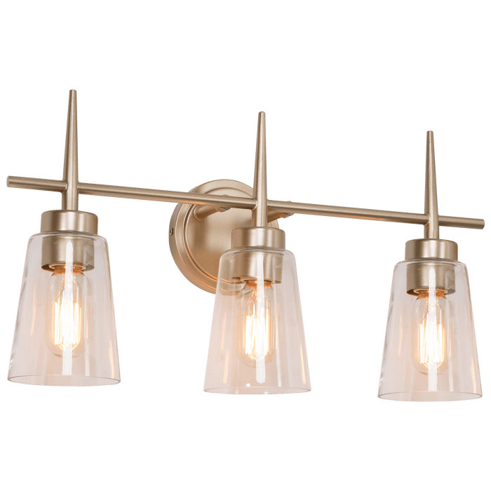 Barbau 3-Light Gold Bathroom Vanity Lights