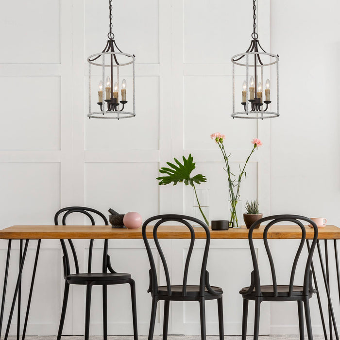Sivora 4-Light Wood Chandelier