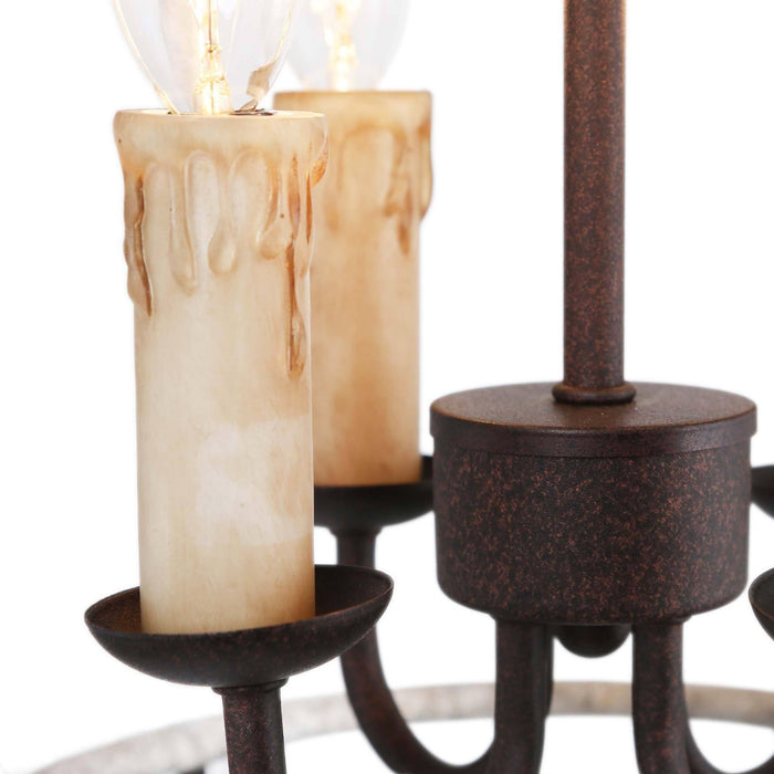 Sivora 4-Light Wood Chandelier
