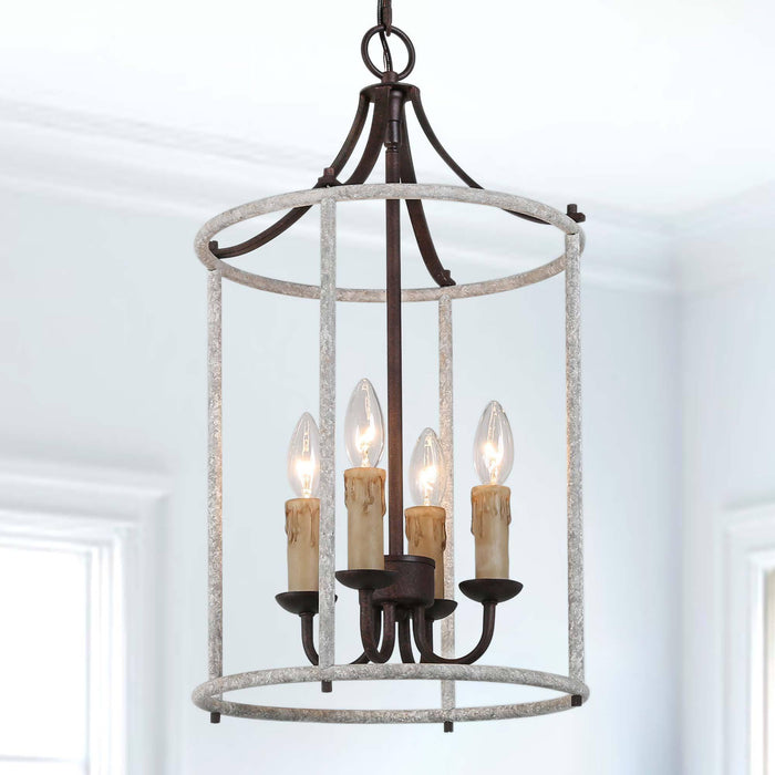 Sivora 4-Light Wood Chandelier