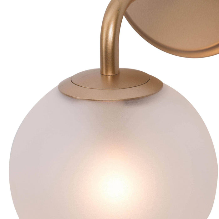 Thalum 1-Light White And Gold Wall Sconce