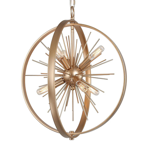 6-Light Sputnik Globe Chandeliers - Belles Lighting