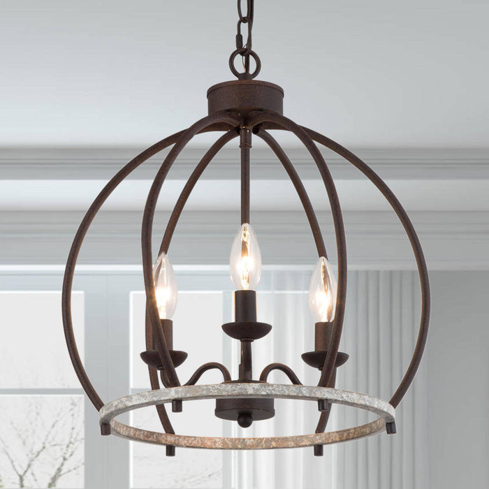 Mirele 3-Light Wood Chandelier