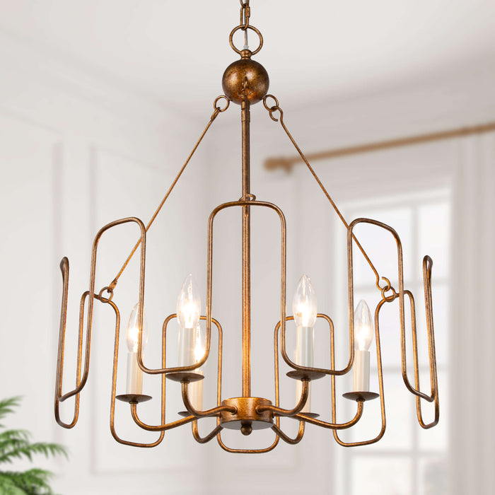 Penmor 6-Light Gold Chandeliers