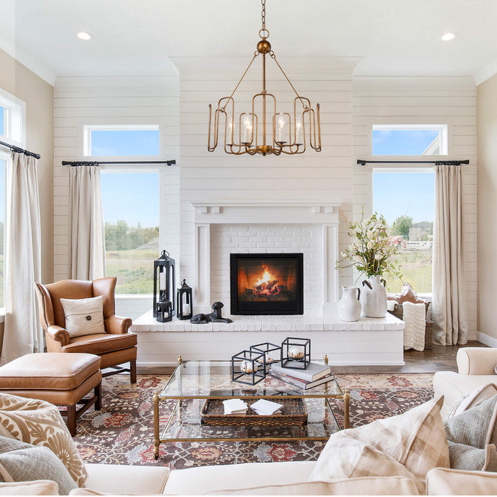 Penmor 6-Light Gold Chandeliers