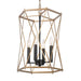 4-Light Gold Chandeliers - Belles Lighting