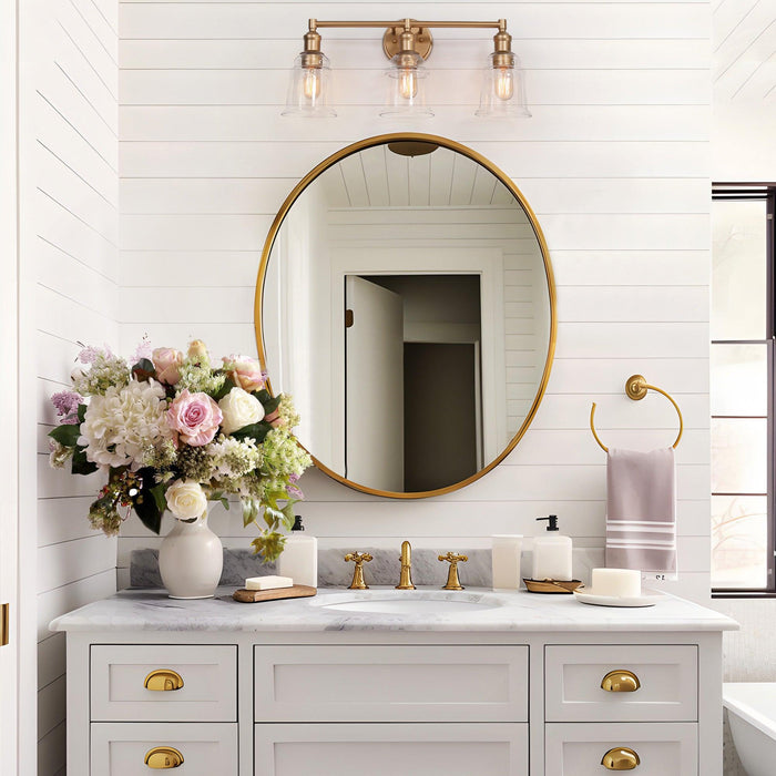 Adalyn 3-Light Gold Bathroom Vanity Lights