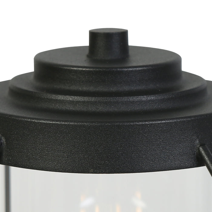 Bovenel 1-Light Black Outdoor Post Light