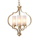 3-Light Gold Lantern Chandeliers - Belles Lighting