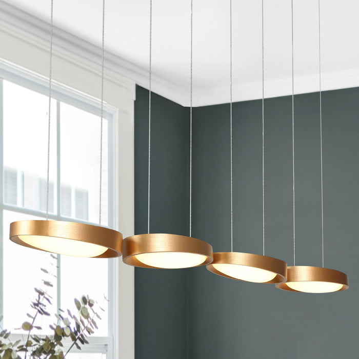 Tabrel 4-Light LED Gold Island Light