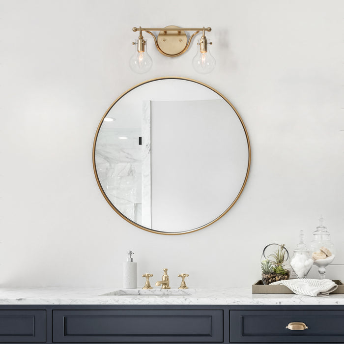 Phospa 2-Light Gold Bathroom Vanity Light