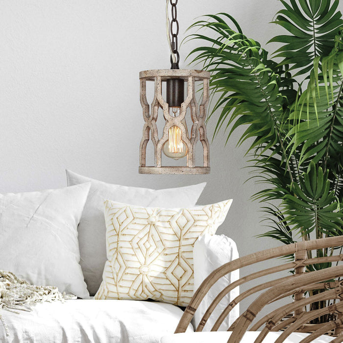 Hiporin 1-Light Wood Pendant Light