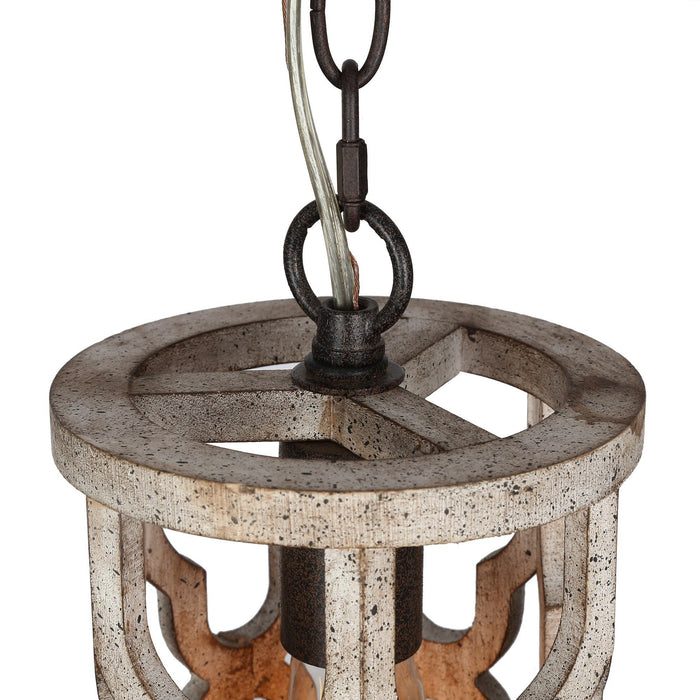 Hiporin 1-Light Wood Pendant Light