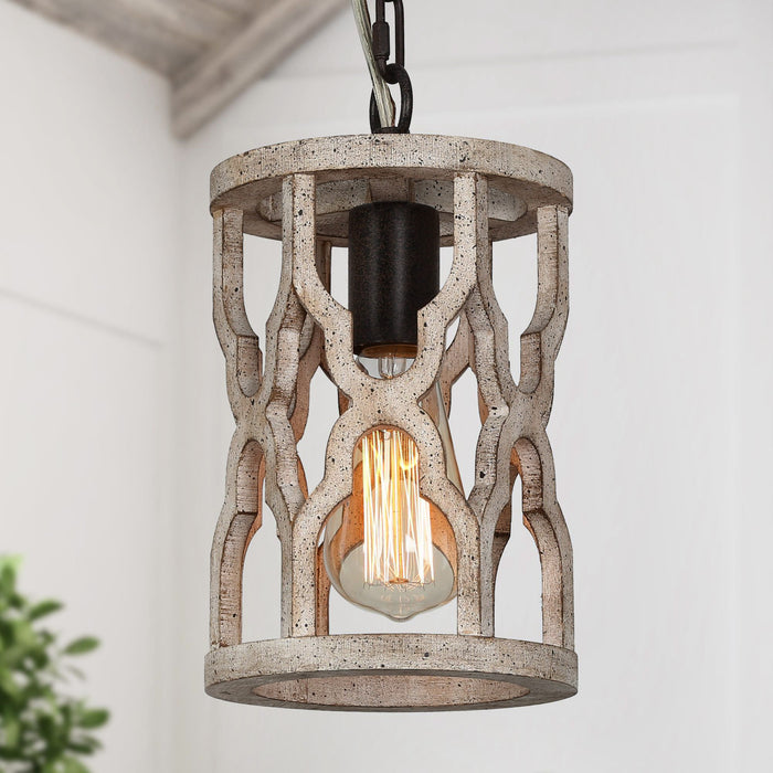 Hiporin 1-Light Wood Pendant Light