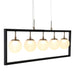 5-Light LED Linear Chandelier Island Lights - Belles Lighting