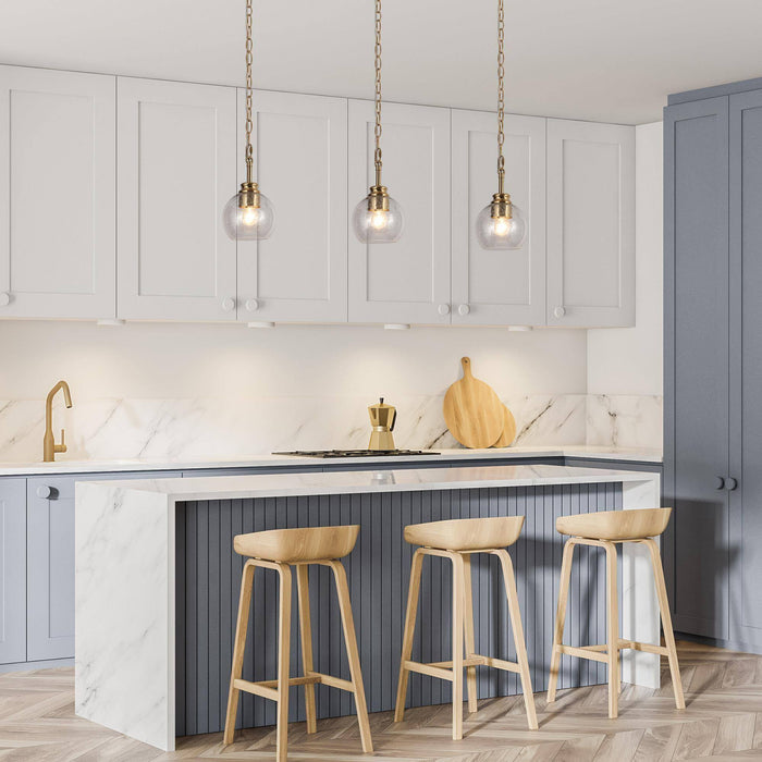 Amiry 1-Light Black and Brass Pendant Lights