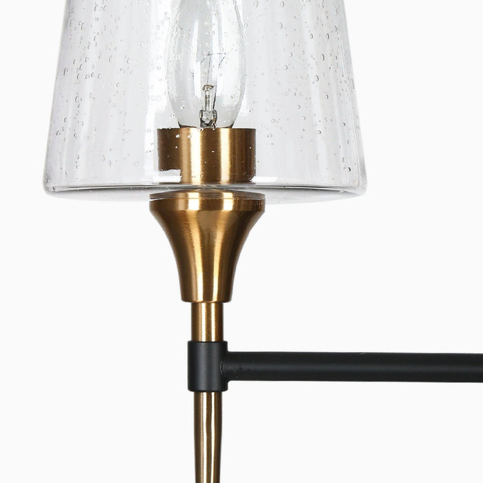 Sanant 6-Light Black and Gold Island Chandelier