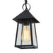 1-Light Outdoor Lantern Pendant Light with Seeded Glass - Belles Lighting