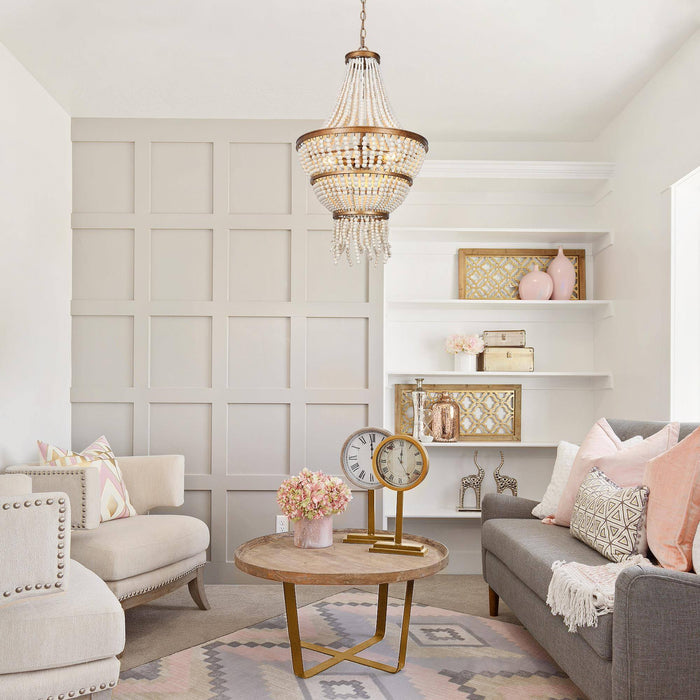 Citeaka 3-Light Gold Chandelier