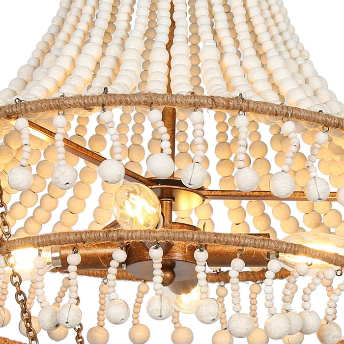 Sigrid 4-Light Gold Chandelier