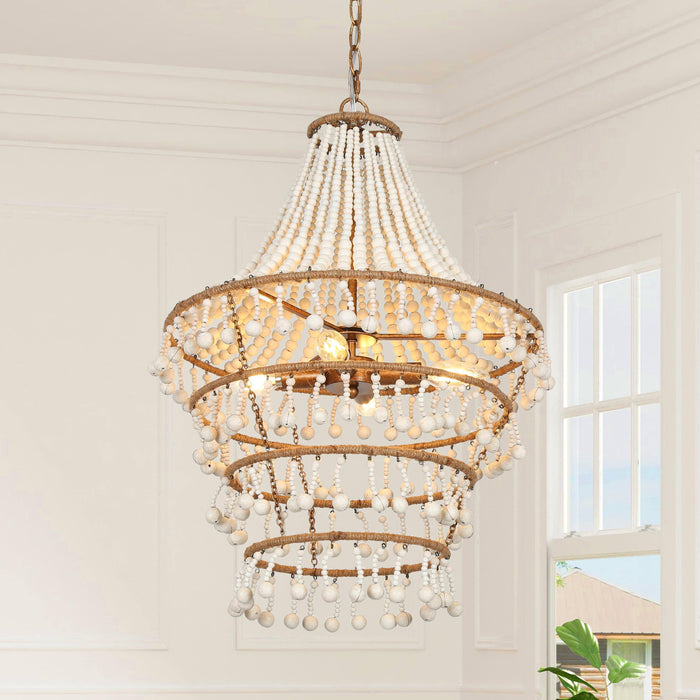 Sigrid 4-Light Gold Chandelier