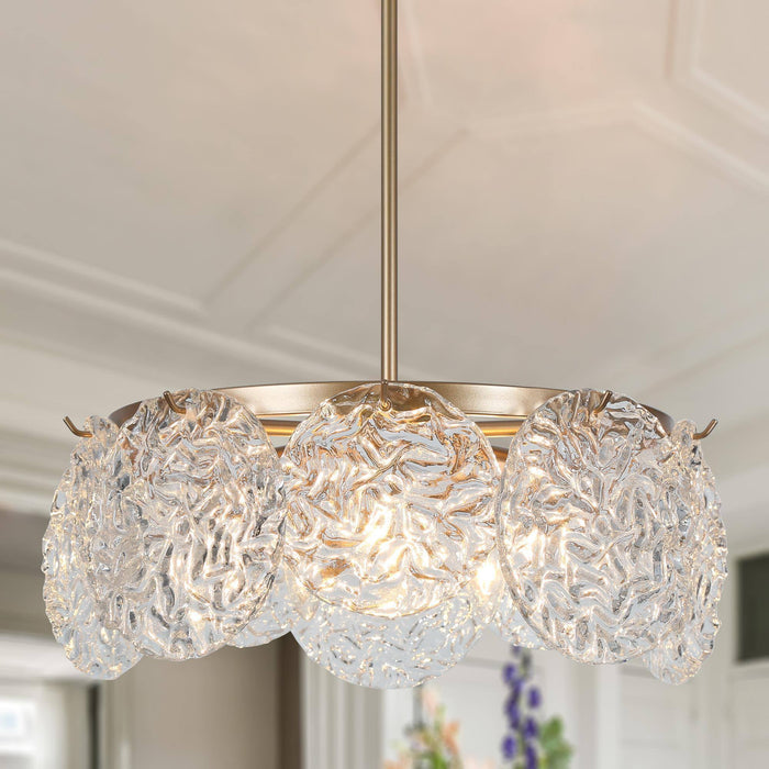 Medira 5-Light Gold Chandelier