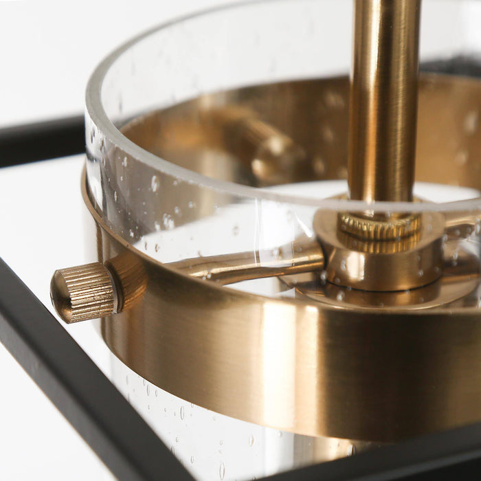 Sorays 1-Light Black and Brass Pendant Light