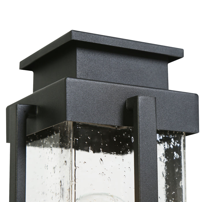 Zorvian 1-Light Black Outdoor Post Light