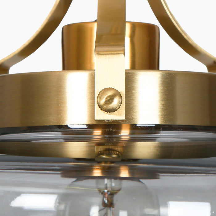 Astraya 1-Light Brass Pendant Light