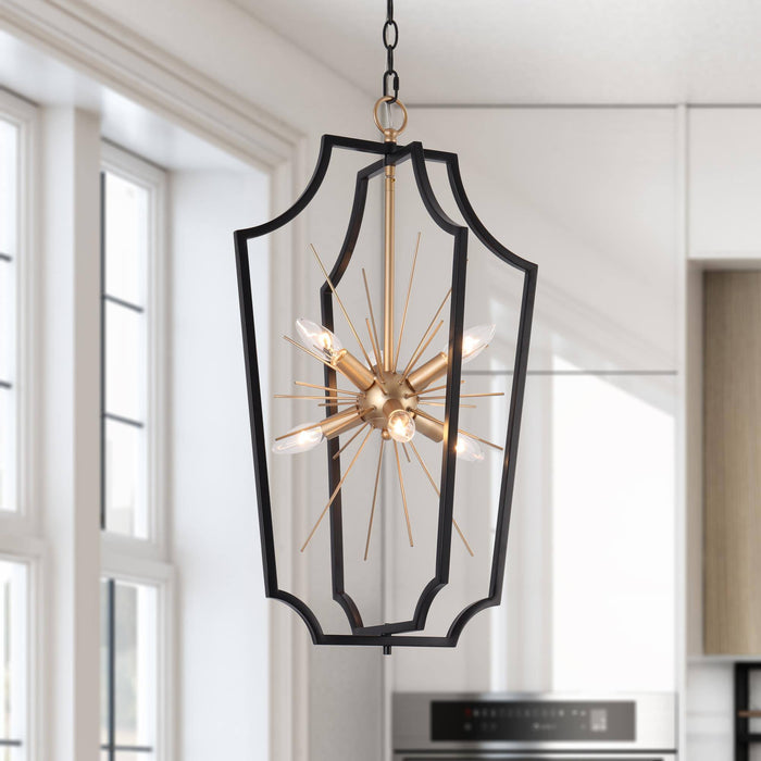 Vicuna 6-Light Gold Chandelier