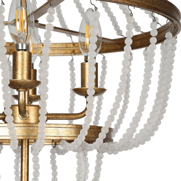 Nivora 4-Light Gold Chandelier
