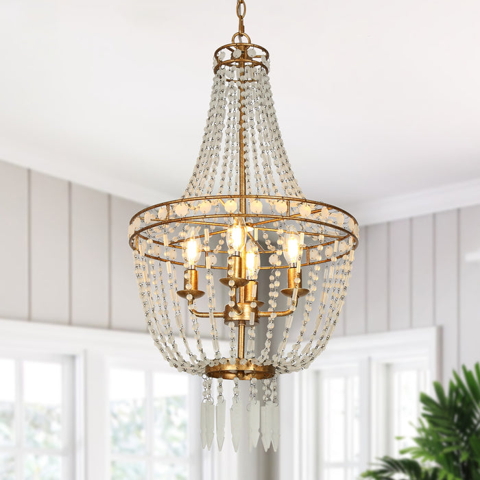 Chasila 4-Light Gold Chandelier