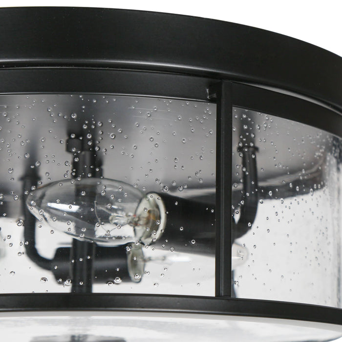 Brilena 3-Light Black Flush Mount Light