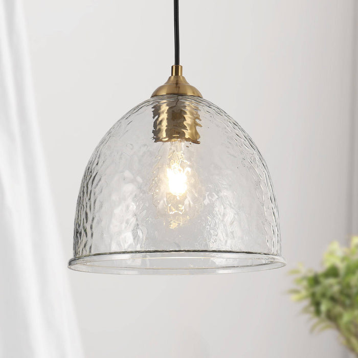 Defmora 1-Light Brass Pendant Light