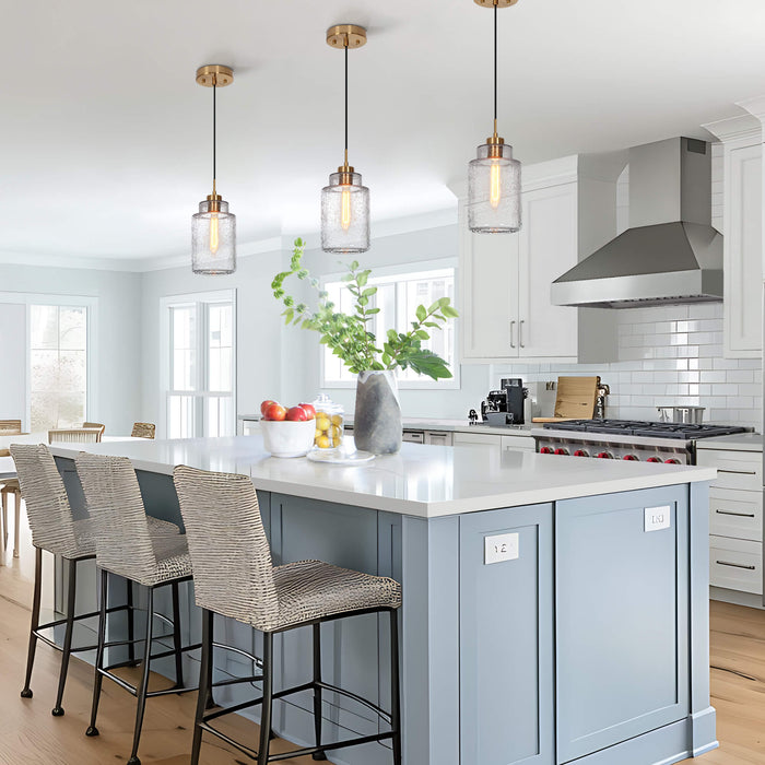 Hedish 1-Light Brass Pendant Light