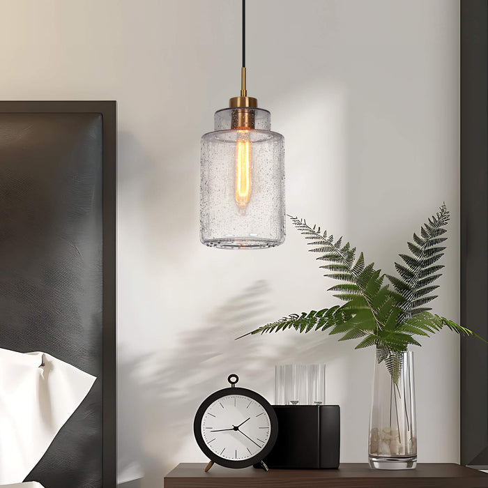 Hedish 1-Light Brass Pendant Light