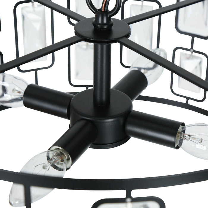 Akinea 4-Light Black Chandelier