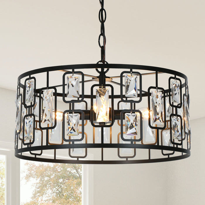 Akinea 4-Light Black Chandelier