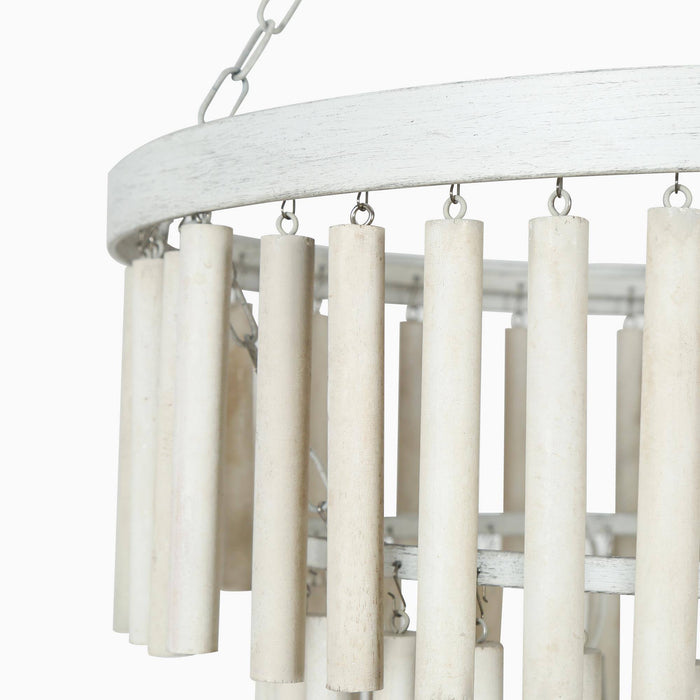 Loritus 3-Light White Chandelier